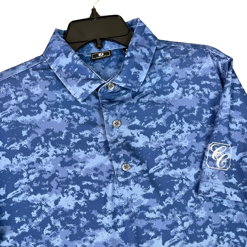 Coosaw Creek Country Club FootJoy Athletic Fit Polo Shirt Men M Performance Golf